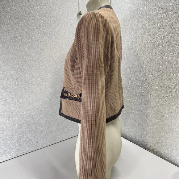 Derek Lam 10 Crosby × RTR Plaid Collarless Jacket – Size 2 (NWT) - Picture 7 of 13